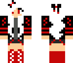 red goth girl