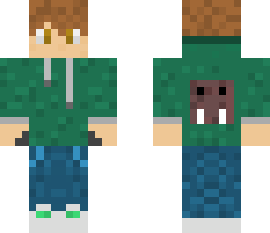 boy with walrus on back