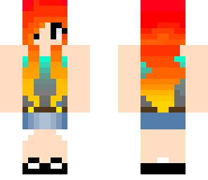 fire hair sk8er chick