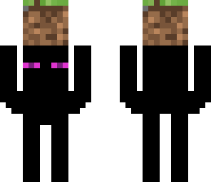 enderman holding grass block