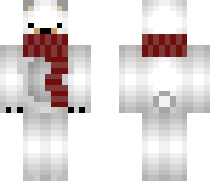 polar bear with scarf