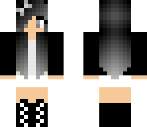 black haired girl that is edited