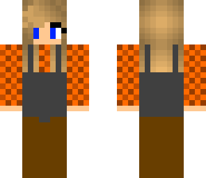 girl in orange shirt and chest waders mud to hips