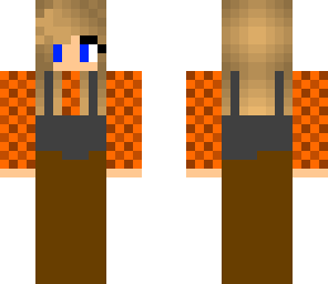 girl in orange shirt and chest waders mud to waist