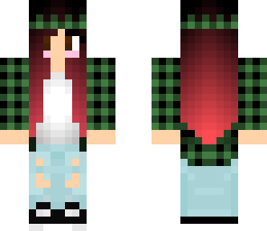green plaid girl by twistedcrispy
