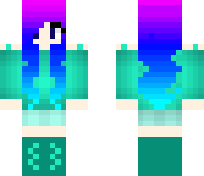 cute turquoise girl