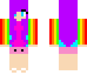 pretty rainbow girl
