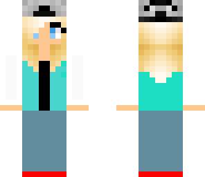 blauw meisje