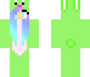 green bunny girl  aka me