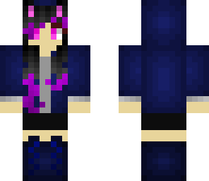 hoodie girl with cat ears edit