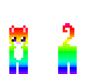 cute rainbow kitty