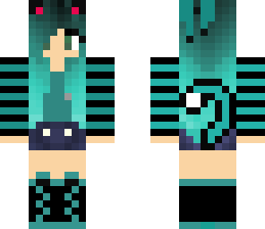 edited teal cat skin