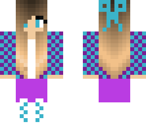 blue and purple girl