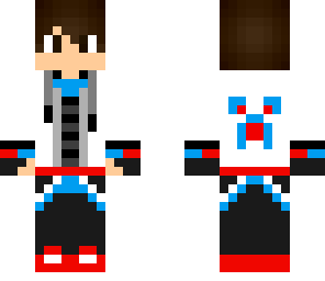 red and blue boy