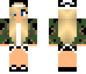 camouflage girl