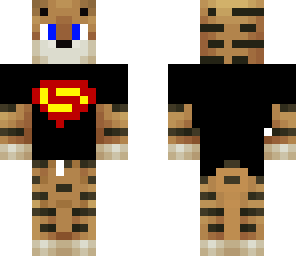 black superman hooded tiger