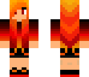 fire hair girl