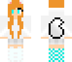orange hair wolf girl