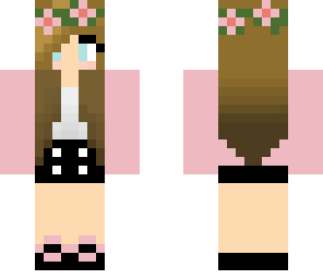 brunet flower girl