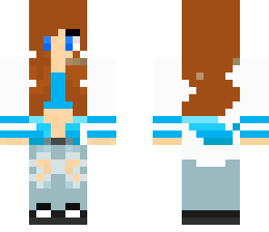 cute blue girl