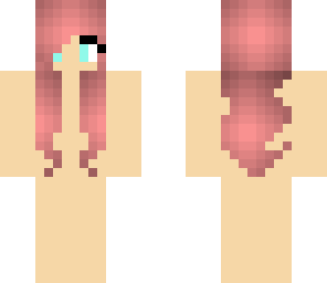 pink hair girl skin base