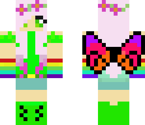 edited green and rainbow fairy