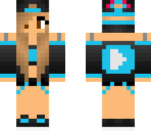blue youtube girl