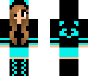 blue panda hood girl