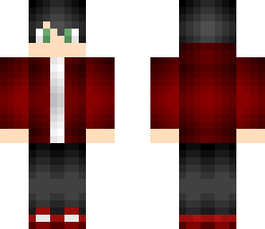 boy with red hoodie