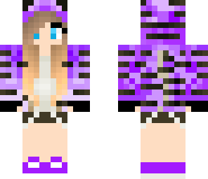 purple tiger girl