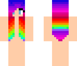 rainbow new years hair base