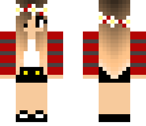 dark red summer girl