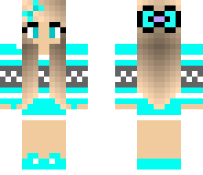 popping blue sweater girl