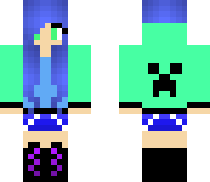 creeper hoodie girl 2