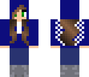 blue sweatshirt girl