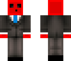 red slime in a suit