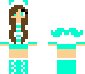 blue mustache girl