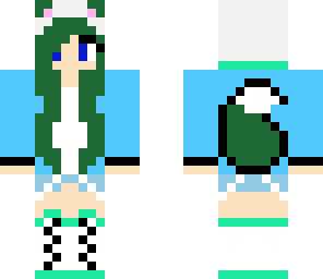 wolf girl green