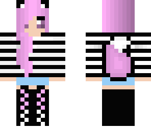 girl with purple hair and sweater
