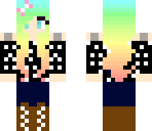 rainbow hair girl