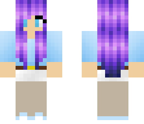 purple hair girl