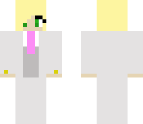 pink and white suit skin girl