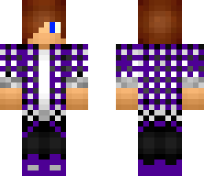 purple teen with blue eyes 