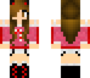 christmas girl with headphones