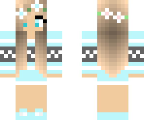 blue tribal girl