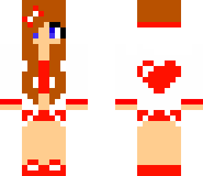 red heart girl