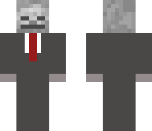 skeleton in a suit