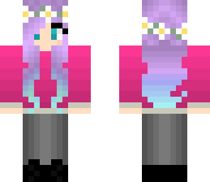 cute colorful girl