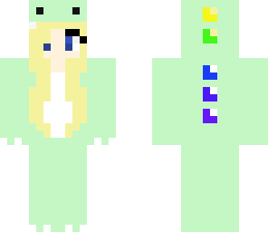 blonde dino girl