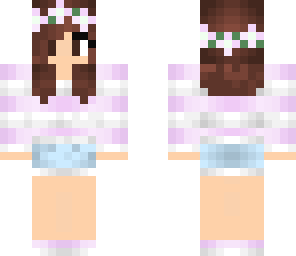 brunette flower girl